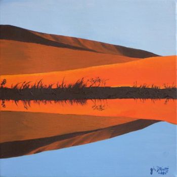 Painting titled "MIROIR 2" by Ghislaine Driutti, Original Artwork