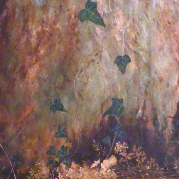 Pintura intitulada "L'ARBRE AU LIERRE" por Ghislaine Driutti, Obras de arte originais