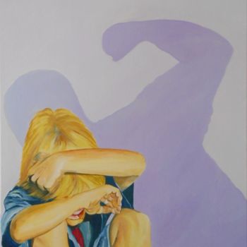 Картина под названием "Non s'il te plait" - Ghislaine Driutti, Подлинное произведение искусства, Масло
