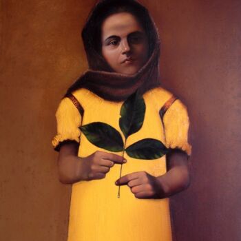 Pintura intitulada "Maria" por Ghenadie Sontu, Obras de arte originais, Óleo