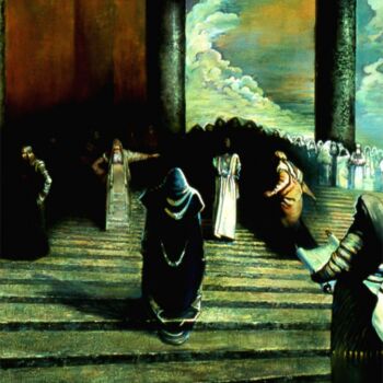 Pittura intitolato "Ha Masshiah" da Ghenadie Sontu, Opera d'arte originale, Altro