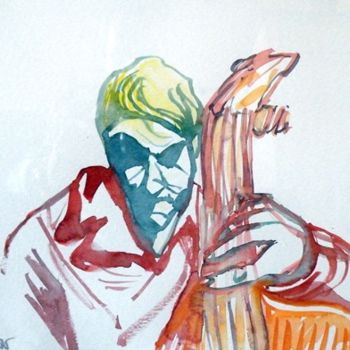 Schilderij getiteld "Intensité Jazz 05" door Patrick Gheysen, Origineel Kunstwerk, Olie