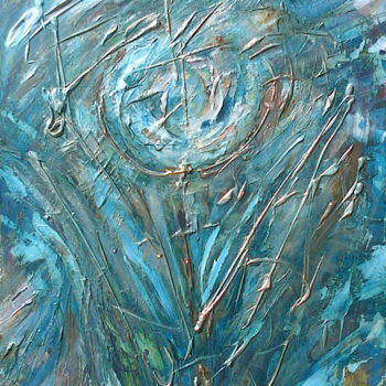 Peinture intitulée "Ascension" par Patrick Gheysen, Œuvre d'art originale, Huile