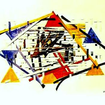 「TrePiedi」というタイトルのデジタルアーツ Ghezziによって, オリジナルのアートワーク, コラージュ