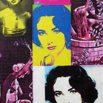 Цифровое искусство под названием "Elizabeth-Taylor 14" - Ghezzi, Подлинное произведение искусства