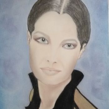 Pintura intitulada "Romy" por Ghislaine Limbour, Obras de arte originais, Pastel