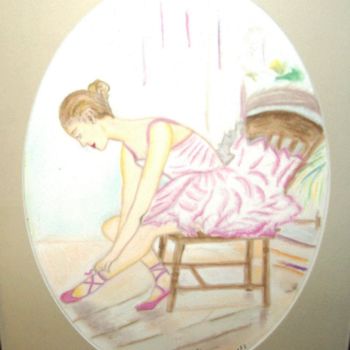 Pittura intitolato "tutu" da Ghislaine Limbour, Opera d'arte originale, Pastello