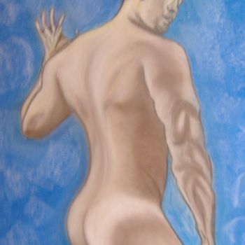Pintura titulada "Quel dos" por Ghislaine Limbour, Obra de arte original, Pastel