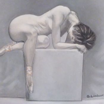 "ballerine posée sur…" başlıklı Tablo Ghislaine Limbour tarafından, Orijinal sanat, Pastel