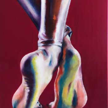 Pintura titulada "Footloose 3" por Ghislaine Moitry-Dieval, Obra de arte original, Oleo