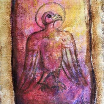 Картина под названием "aigle de saint-jean" - Ghislaine Segal, Подлинное произведение искусства