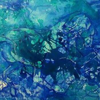 Peinture intitulée "Cheval de mer" par Ghislaine Segal, Œuvre d'art originale, Huile