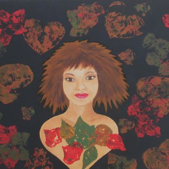 Peinture intitulée "la couleur des sent…" par Ghislaine Phelut-Sanchez, Œuvre d'art originale