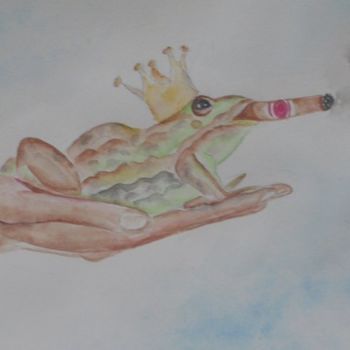 "la grenouille (aqua…" başlıklı Tablo Ghislaine Phelut-Sanchez tarafından, Orijinal sanat