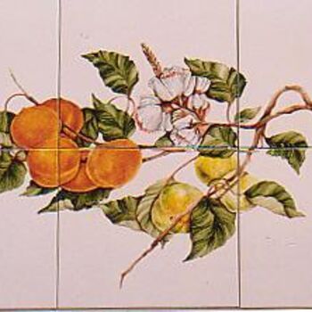 「les abricots style…」というタイトルの絵画 Ghyslaine De Sevlianによって, オリジナルのアートワーク, オイル
