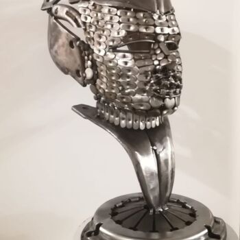 Sculpture titled "Demetra Cerere" by Giacomo Bertolino, Original Artwork, Metals