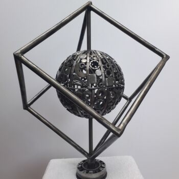 Rzeźba zatytułowany „GEOMETRIA SACRA” autorstwa Giacomo Bertolino, Oryginalna praca, Metale