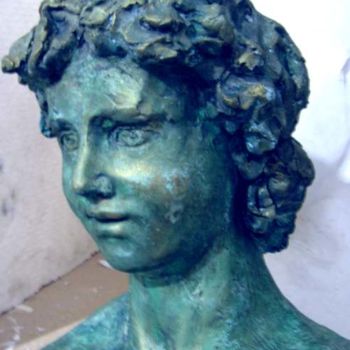 Escultura titulada "testa di David" por Giacomo Ceccarelli, Obra de arte original, Fundición