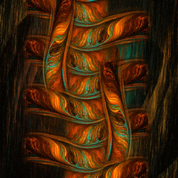 Arte digital titulada "Abstract Totem" por Rgiada, Obra de arte original, Pintura Digital