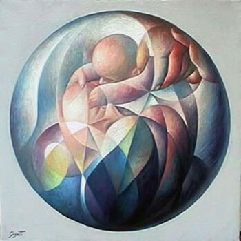 Pintura titulada "my world" por Giampaolo Ghisetti, Obra de arte original