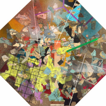 Картина под названием "Problematic geograp…" - Gian Luigi Delpin, Подлинное произведение искусства, Акрил