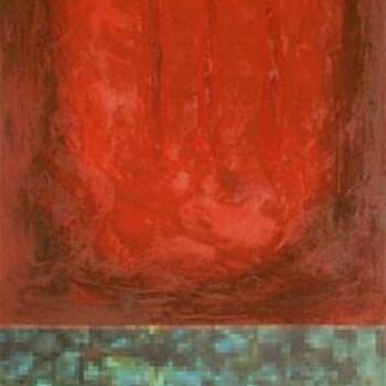 Peinture intitulée "Red&green - Quadro…" par Giancarlo Baraldo, Œuvre d'art originale