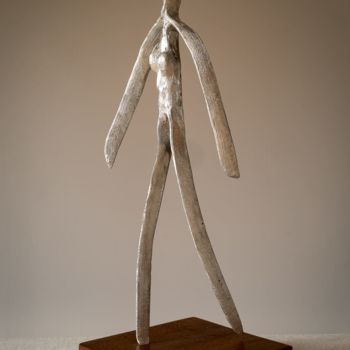 Sculptuur getiteld "une pensée solitaire" door Laurent Giancani, Origineel Kunstwerk, Metalen