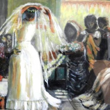 Pittura intitolato "Giovane sposa di ca…" da Giancarla Macerata, Opera d'arte originale