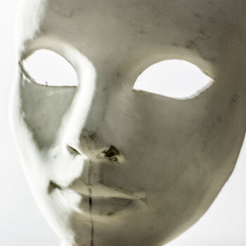 Fotografie getiteld "maschera n.1" door Giancarlo Biscardi, Origineel Kunstwerk, Digitale fotografie