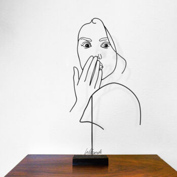 Sculpture intitulée "Sorpresa!" par Giancarlo Morandi, Œuvre d'art originale, Fil de fer