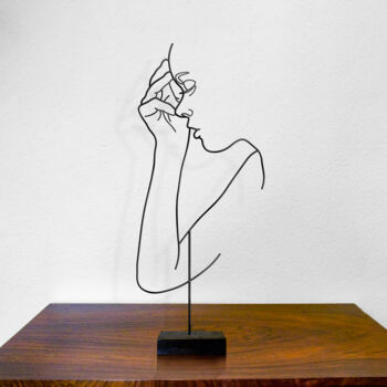 Скульптура под названием "Pensieri" - Giancarlo Morandi, Подлинное произведение искусства, Металлы