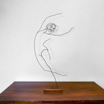 Sculpture titled "Danza classica" by Giancarlo Morandi, Original Artwork, Metals