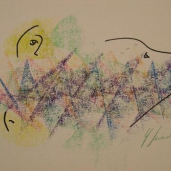 Pittura intitolato "vibrazioni" da Giancarlo Siniscalchi, Opera d'arte originale