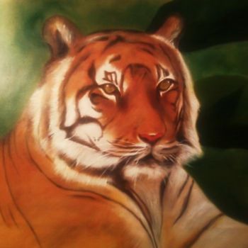 Malerei mit dem Titel "Tigre" von Giancarlo Turchini, Original-Kunstwerk