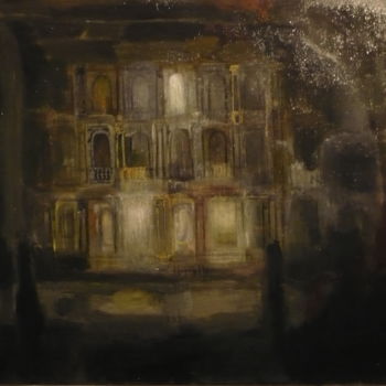 Peinture intitulée "palazzo rezzonico,…" par Gianfranco La Rosa, Œuvre d'art originale