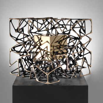 雕塑 标题为“Cubo con Cubo” 由Gianfranco Meggiato, 原创艺术品, 青铜