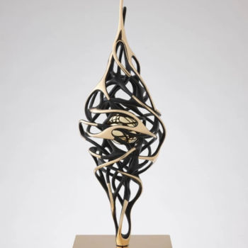 Sculpture titled "Vortice Energia" by Gianfranco Meggiato, Original Artwork, Bronze