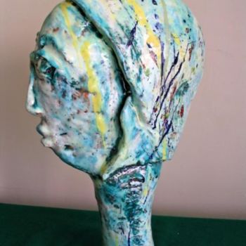 Sculpture titled "Gavina" by Giangenta, Original Artwork, Ceramics