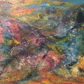 Картина под названием "Celestial Harmony" - Giango, Подлинное произведение искусства, Акрил Установлен на Деревянная панель
