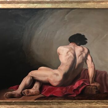Painting titled "Patroclo di Jaques…" by Gianluca Conoscenti, Original Artwork, Oil
