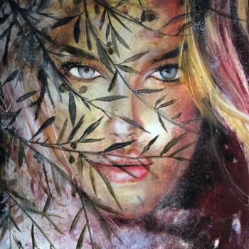 Painting titled "Olivia Branch" by Gianluca Fascetto, Original Artwork, Oil
