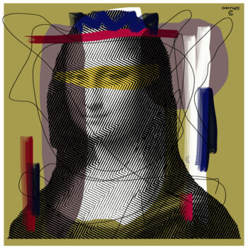 Prenten & gravures getiteld "MONNA COLOUR" door Gianluca Ferreri, Origineel Kunstwerk, Digitale afdruk