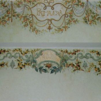 Pittura intitolato "fasce decorative" da Luke, Opera d'arte originale