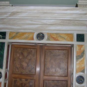 Pintura intitulada "porta marmo" por Luke, Obras de arte originais