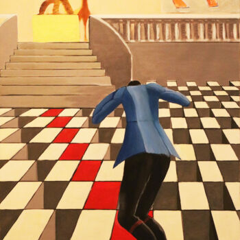 Pittura intitolato "Room 237" da Gianni Mameli - Algoritmo, Opera d'arte originale, Acrilico Montato su Telaio per barella i…