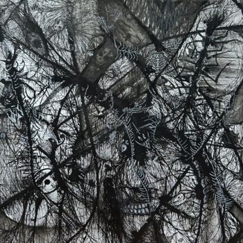 Картина под названием "GOREFACTION" - Gianni Piermatteo, Подлинное произведение искусства, Акрил Установлен на Деревянная ра…