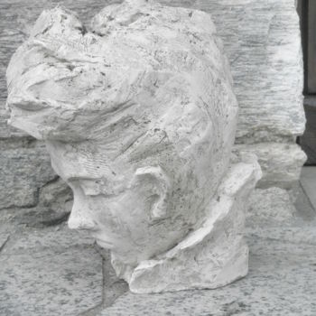 Sculpture intitulée "piccolo beethoven" par Gianni  Giovanni Villa, Œuvre d'art originale, Plâtre