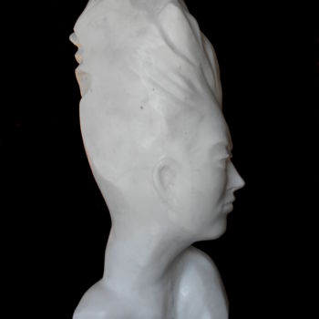 Sculpture intitulée "VANITA' (eva)" par Gianni  Giovanni Villa, Œuvre d'art originale, Pierre