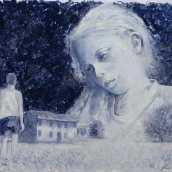 Painting titled "ritrovarsi" by Gianni Pedrazzi, Original Artwork