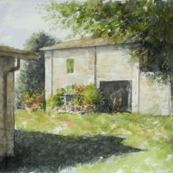 Painting titled "la casa di Tiziana" by Gianni Pedrazzi, Original Artwork